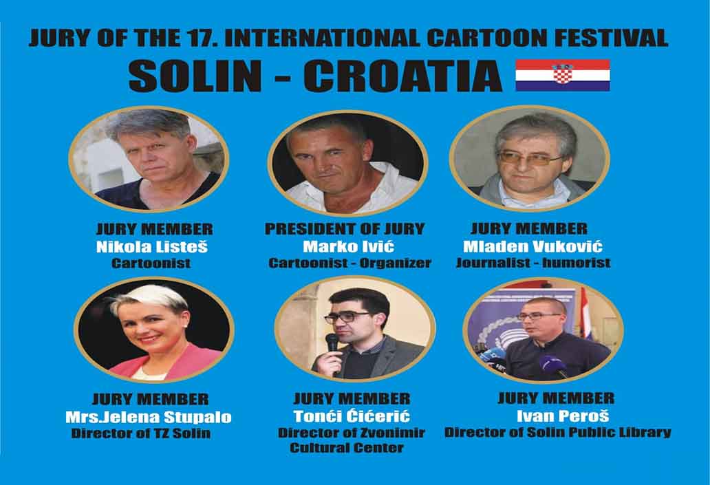 Jury of the 17th International Cartoon Festival - Solin 2022