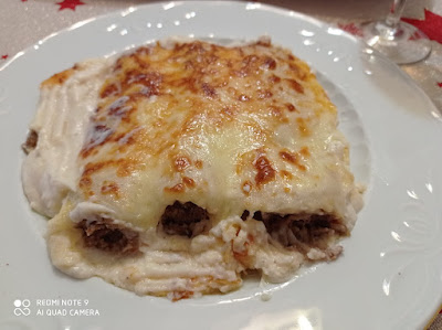 Canelones de carrilleras ibéricas sin lactosa