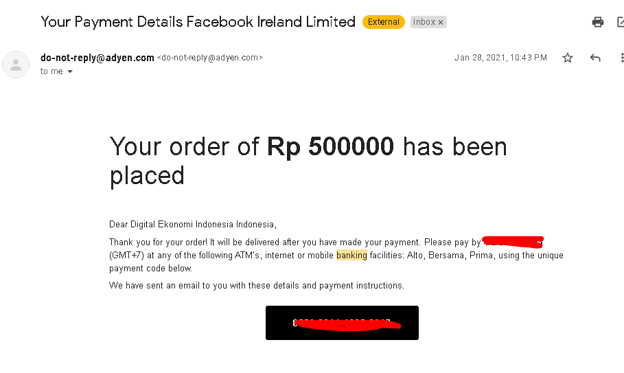 Topup Iklan Instagram Facebook Ireland Limited