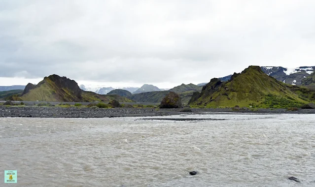 Río que cruzar para llegar a Thórsmörk