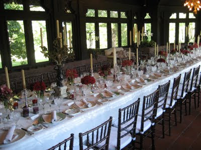 Chose communal tables long table seating verses individual 8x10 tables