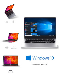 Mi Notebook 14 Intel Core i5-10210U 10th Gen Thin and Light Laptop(8GB/512GB SSD/Windows 10/Nvidia MX250 2GB Graphics/Silver/1.5Kg), XMA1901-DG+Webcam