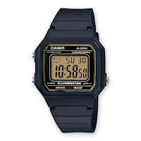 Casio W-217H-9AVEF - fondo display oro