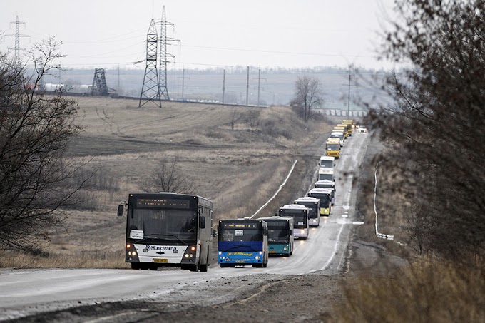 Эвакуация мирного населения Донбасса год назад