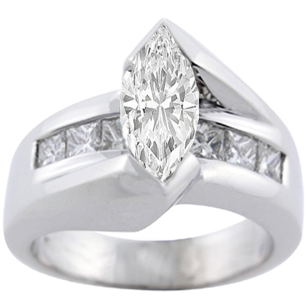 Bridge Setting Engagement Ring2