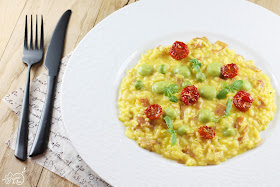 Risotto Safran Speck Petits Pois