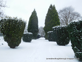 Snowy cemetery Loughborough