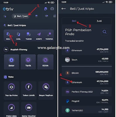 cara staking di triv.co.id