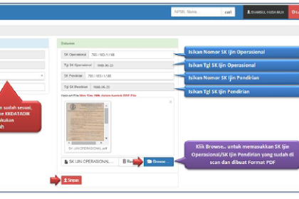 Cara Memperbaiki SK Operasional Sekolah di e-VerValSP