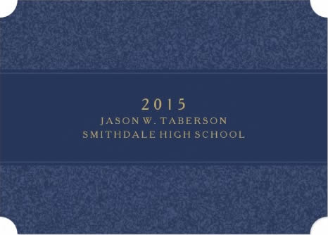 Back of Graduation Invitation