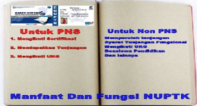 FUNGSI DAN MANFAAT NUPTK BAGI PNS MAUPUN NON PNS