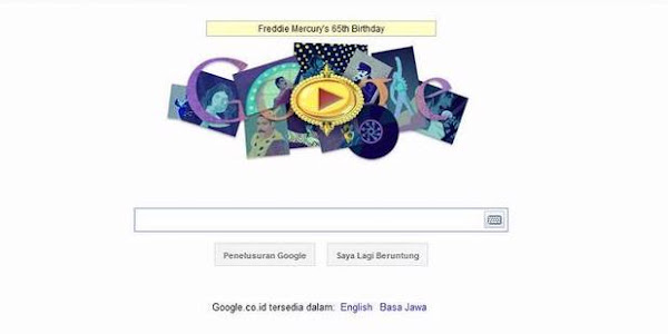 Google Doodle Celebrates Anniversary of Freddie Mercury