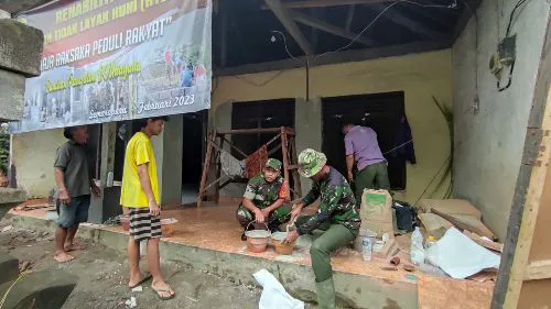 Rumah Ketut Sriasih Jadi Sasaran RTLH Kodim Klungkung