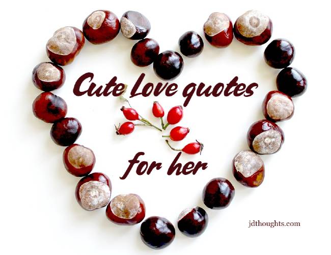 Cute Love quotes for her with love images