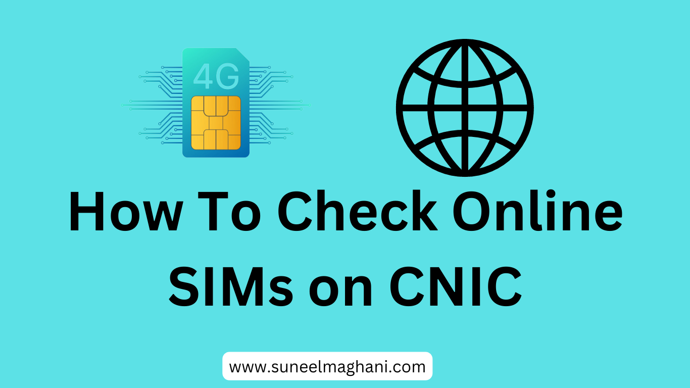 how to check online sims on cnic