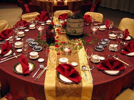 Wedding Reception Table Decoration