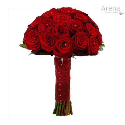 Red Wedding Flowers Bouquet