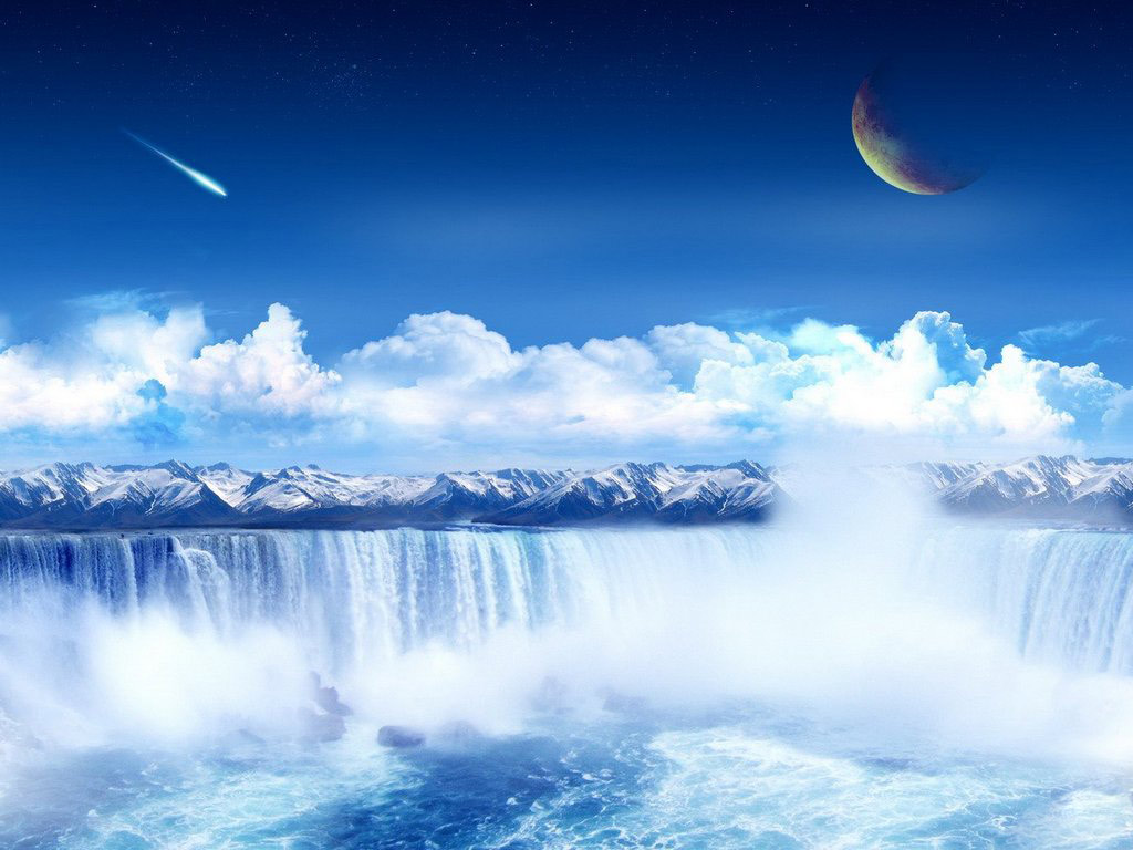 Waterfall Wallpaper In 3d Wallpaper