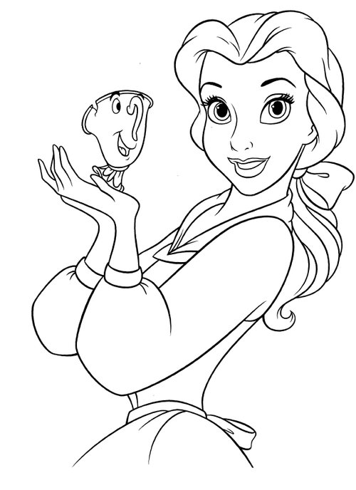 Disney Princesses Belle Coloring Pages \u0026gt;\u0026gt; Disney Coloring Pages