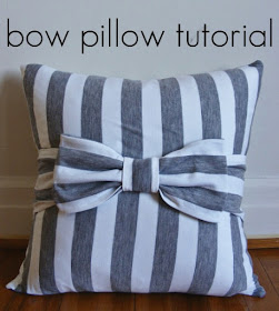 bow pillow tutorial