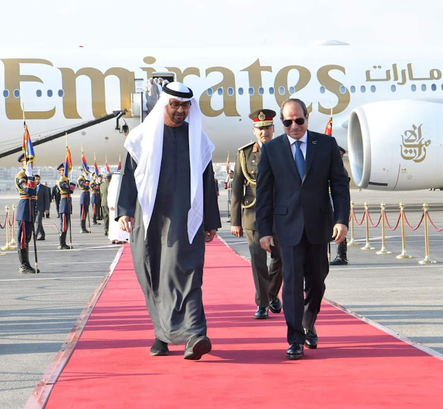 الرئيس السيسي يستقبل  الشيخ محمد بن زايد آل نهيان رئيس دولة الامارات