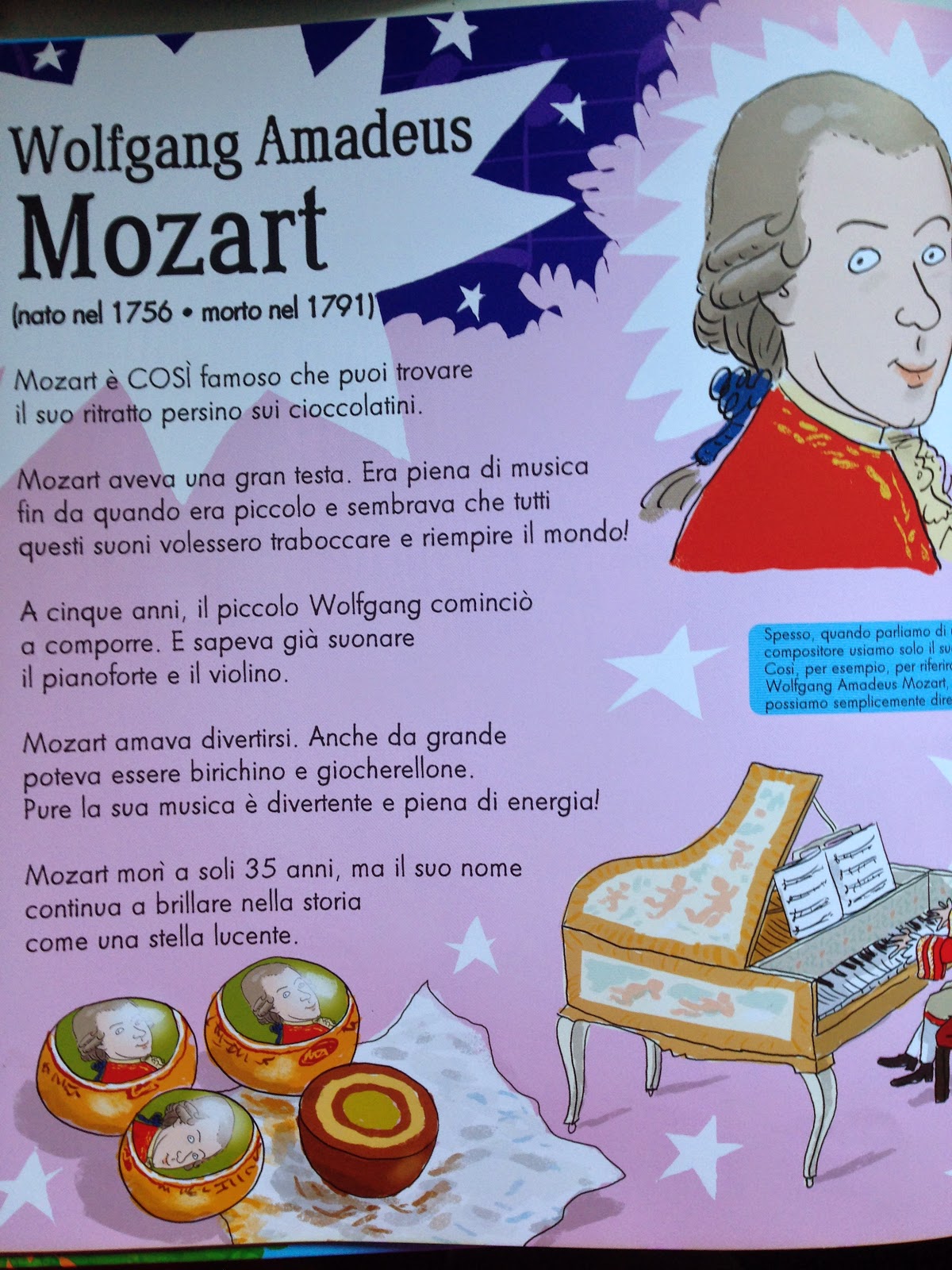 La pagina su Mozart
