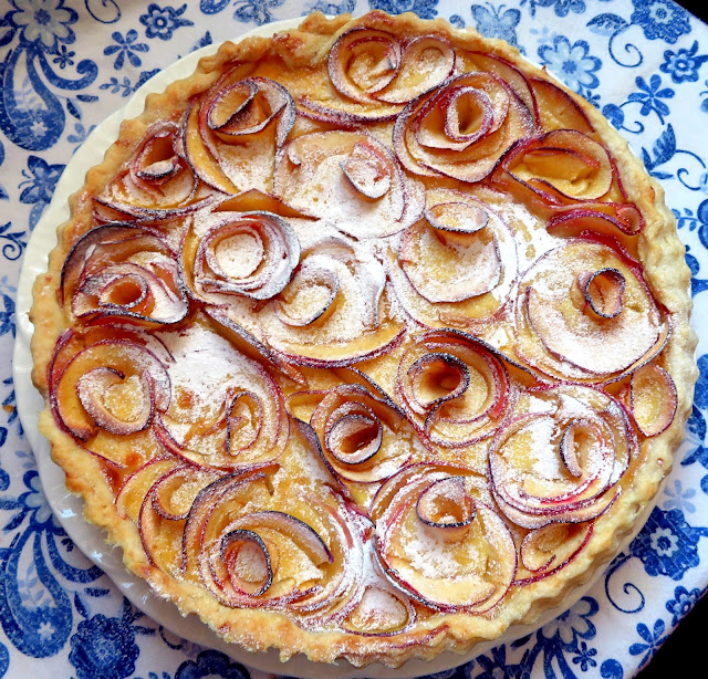 Apple & Cardamom Custard Tart