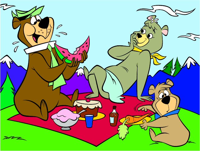 Cartoon Picnic Clip Art