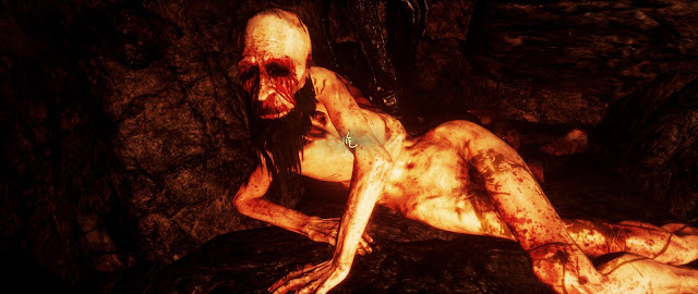 Agony - funny naked character laying down