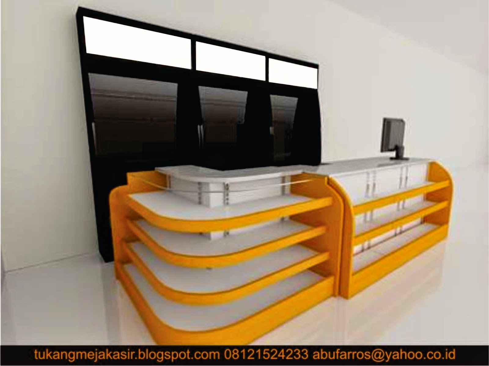 interior design specialist meja  kasir  meja  kasir  set