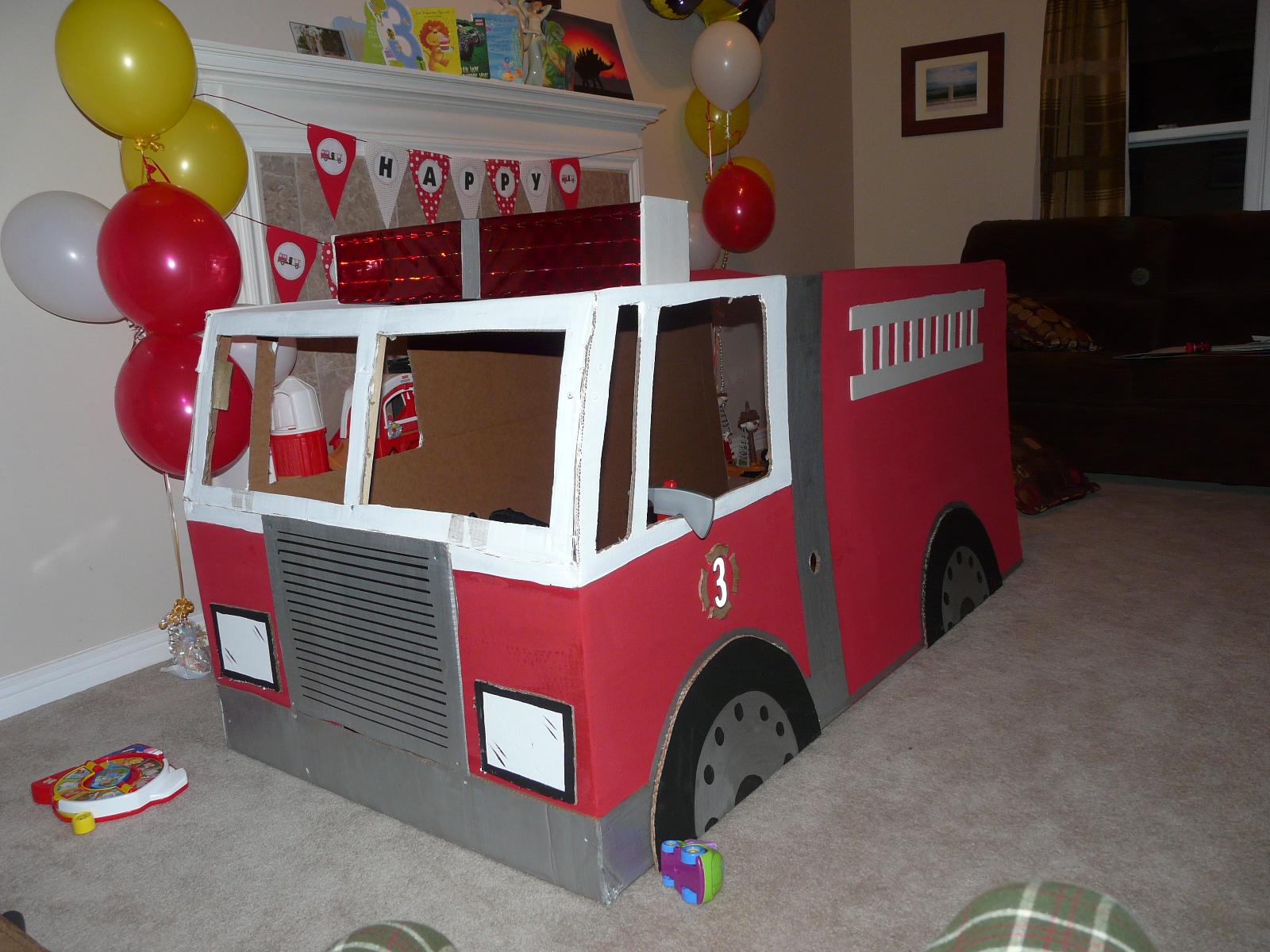 A Day in the Life: Cardboard Fire Truck