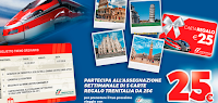 Logo Gioca lo scontrino e vinci 140 Carte Regalo Trenitalia da 25€