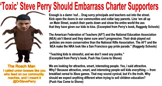 Image result for “‘Toxic’ Steve Perry should embarrass charter supporters”