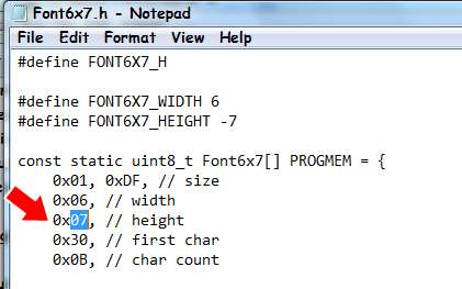 Cara Membuat Font DMD Arduino