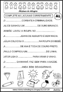 Sílabas complexas atividades para imprimir