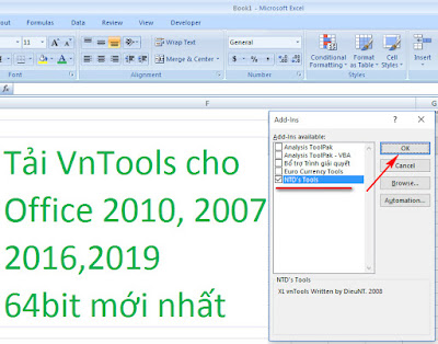 Tải VnTools cho Office 2010, 2007, 2013, 2016,2019 64bit mới nhất a