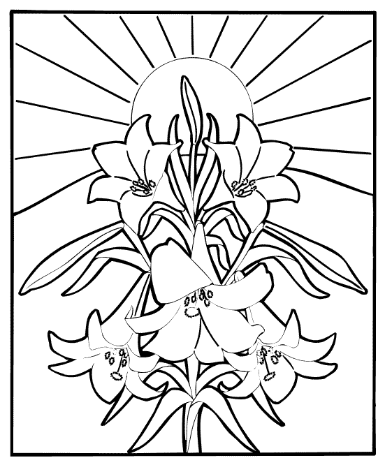 Download EASTER COLOURING: RELIGIOUS EASTER COLORING PICTURE