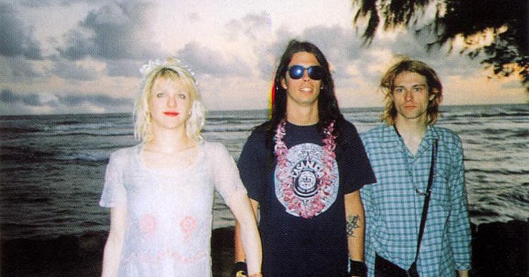 Rare Photos of Courtney Love and Kurt Cobain on Their Wedding Day in