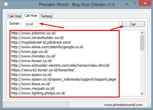 Download Bug Host Checker V1.3