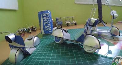 Miniatur Vespa Dari Kaleng Bekas