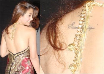 Amrita Arora Tattoo 