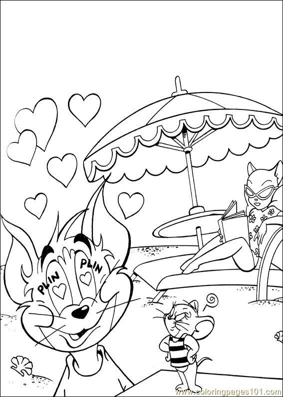 Cartoons Coloring Pages Tom and Jerry Coloring Pages