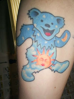 GD Tattoo #21 Cosmic Bear. "Artwork done by Shaun Carroll @ HotRodTattoo in 