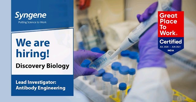 Syngene International | Hiring experienced for Discovery Biology at Bangalore