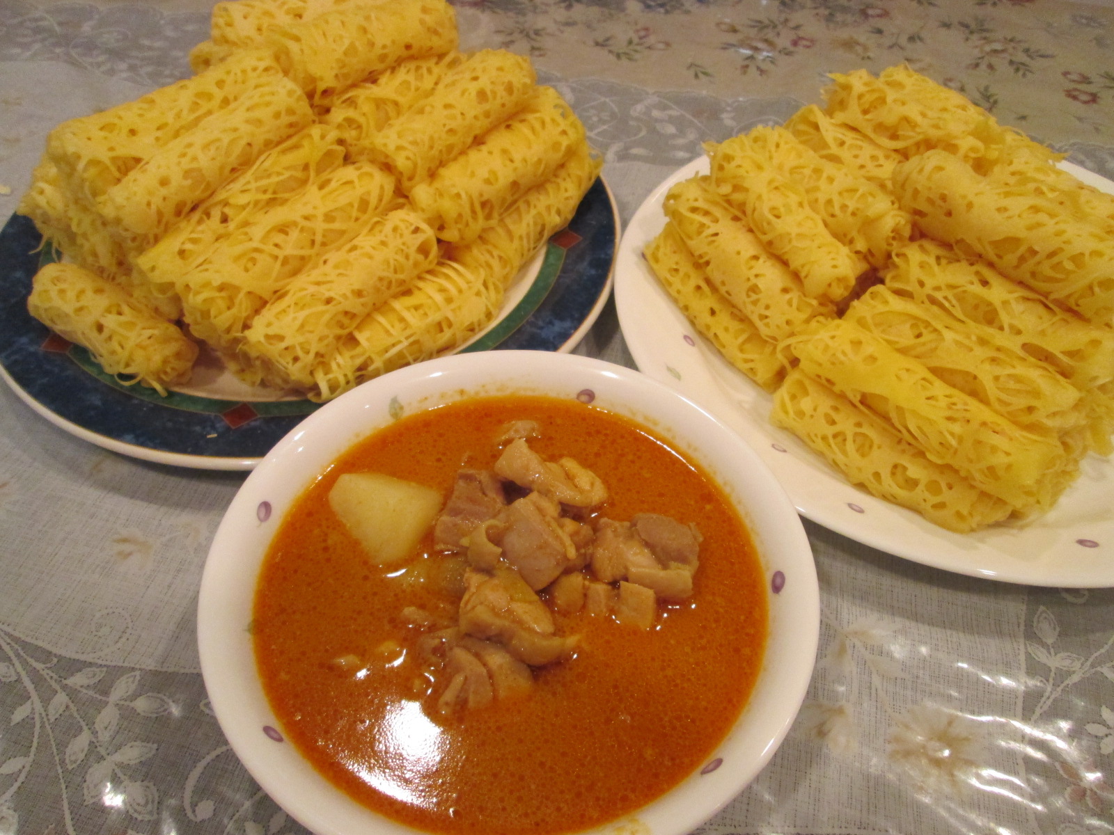 Travelog Bumi Jepun: Resepi roti jala dan kari ayam