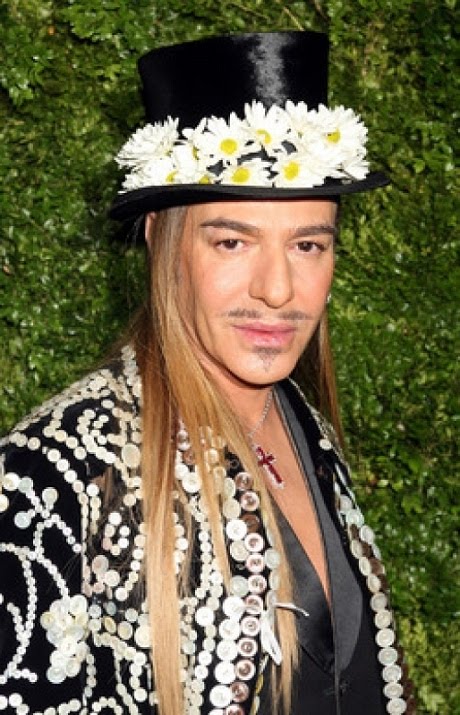 John Galliano, in a raucous