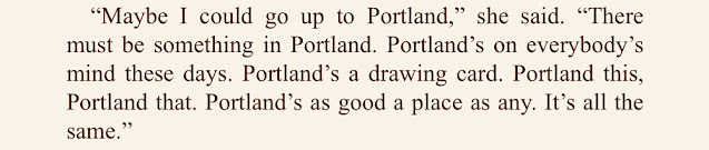 Quote about Portland, Oregon in the short story Vitamins in Cathedral by Raymond Carver