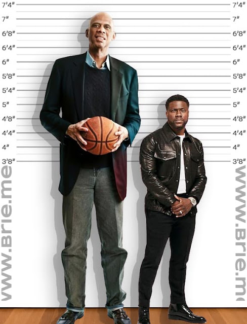 Kareem Abdul-Jabbar with Kevin Hart