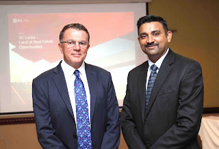 Steven Mayes, MD – Sri Lanka Operations and Sunil Subramanian, Head – Transactions at the launch of JLL’s annual Real Estate Report