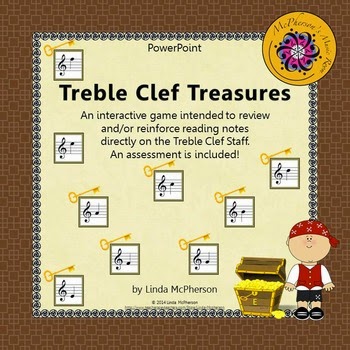 http://www.teacherspayteachers.com/Product/Treble-Clef-Treasures-Interactive-Music-Game-Assessment-1254689